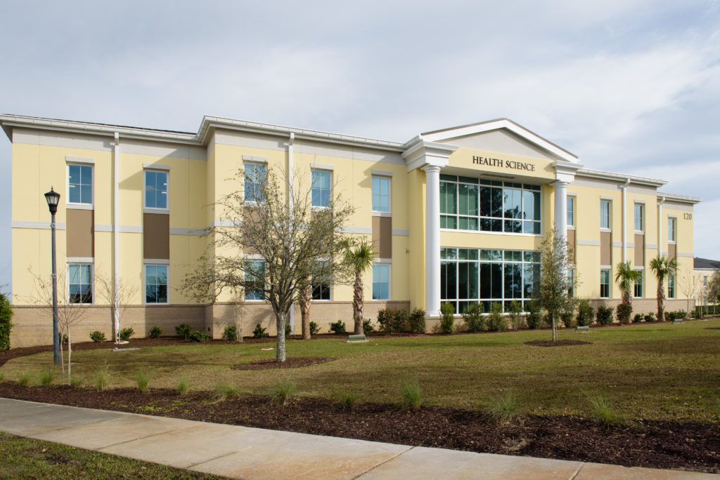 The Health Science building on campus