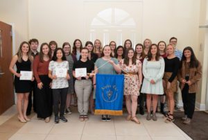 2022 Alpha Chi inductees at Charleston Southern University