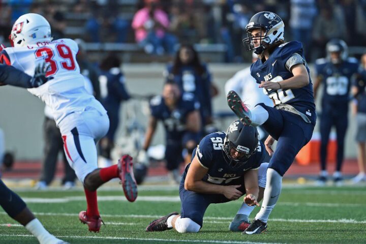 Tekac kicks the game winning field goal