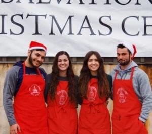 Students serve at Salvation Army's Angel Tree program.