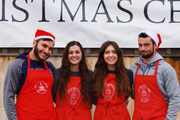 Students serve at Salvation Army's Angel Tree program.