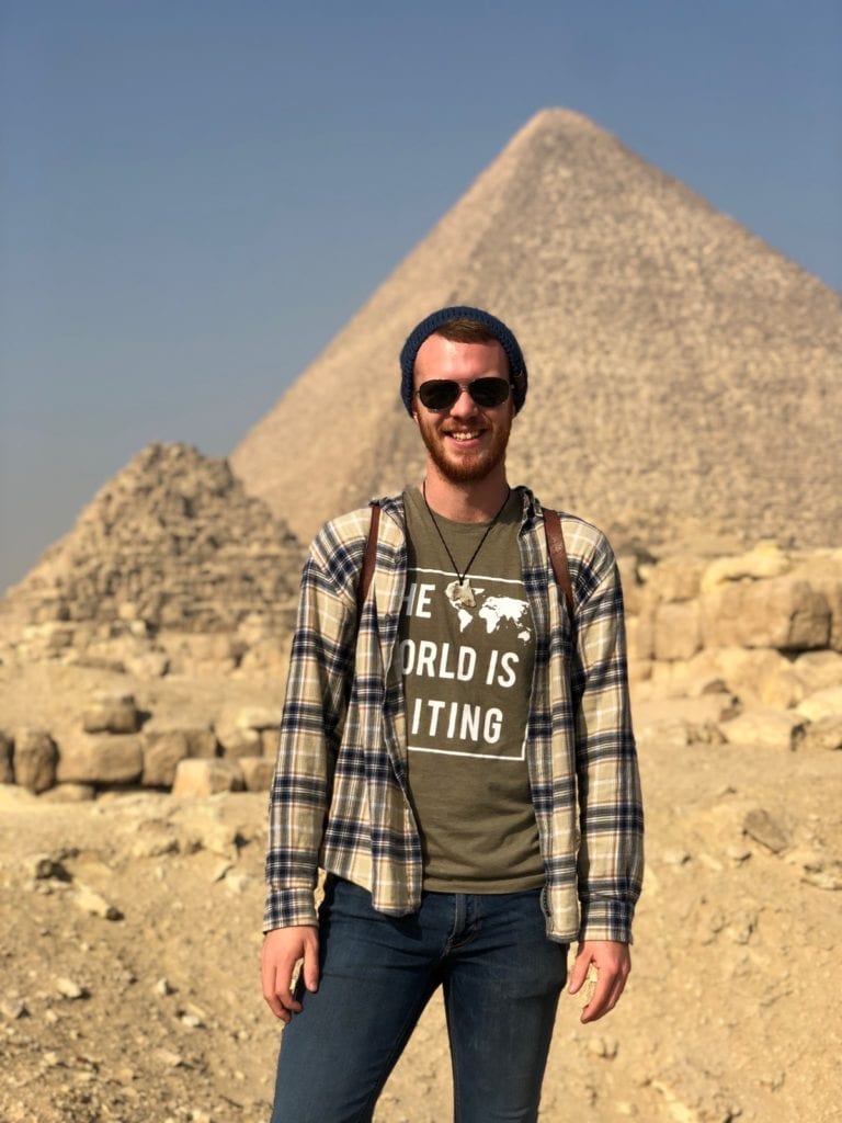 David Dyer studies abroad in Egypt