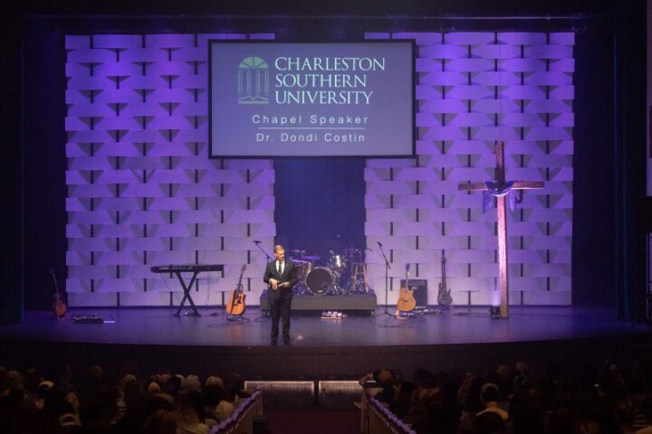 Dr. Costin at CSU Chapel