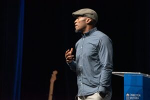 Dhati Lewis speaks at Charleston Southern University Chapel