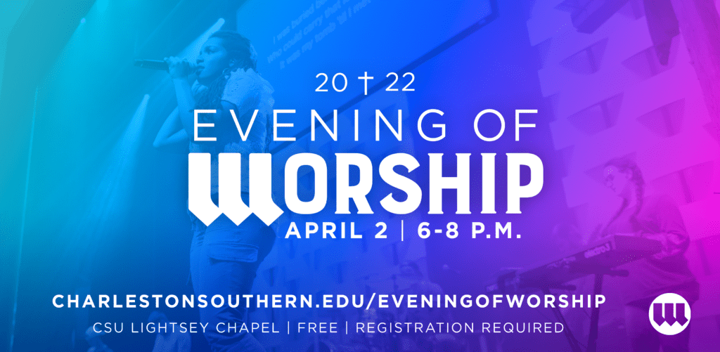 EoW (Evening of Worship) Graphic, April 2 at 6-8 p.m.
