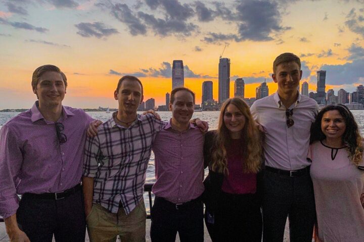 CSU student Ralissa DeJong and the other Meraki Honors Program interns in New York