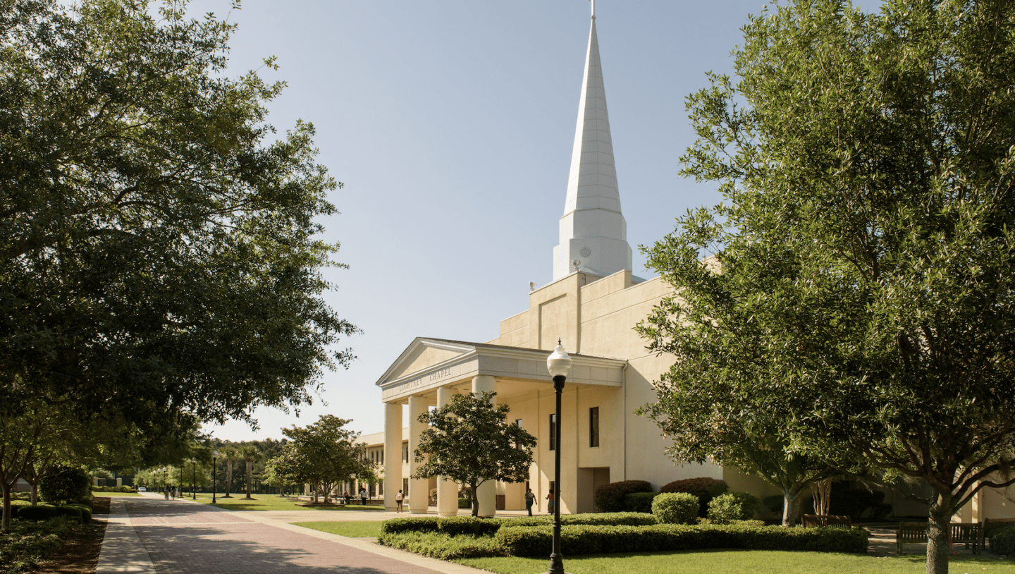 Trees and chapel