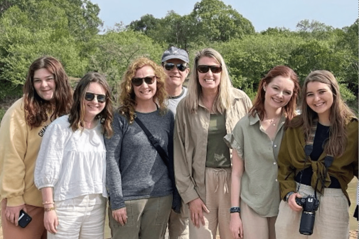 A group's picture at the safari