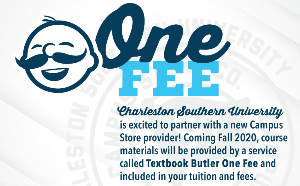 textbook butler graphic at Charleston southern university
