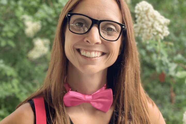 Dr. Jennifer Zakrzewski seeks ways to connect with her students, whether that be through dressing like a nerd or teaching technology to better engage with CSU students
