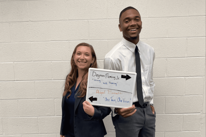 Abigail Barnett and Deymon Fleming Jr.