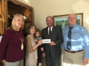 family of Joe Stewart, a member of the Class of 1969, presented a gift from Stewart’s estate to establish the Joseph W. Stewart Jr. Endowed Scholarship