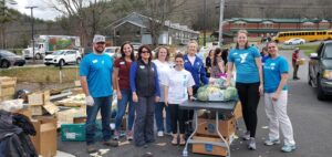Williams Y packing meals for the community Avery County North Carolina