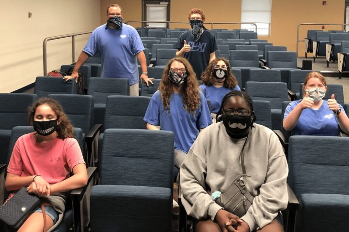 Young women at the Charleston Southern Cybersecurity camp
