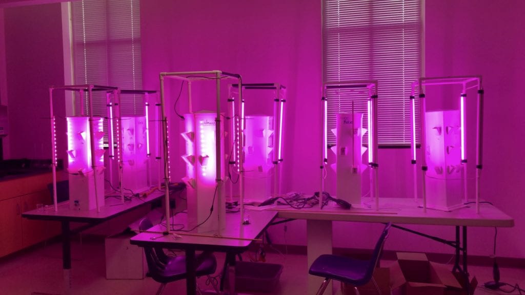 Aeroponics lab at Charleston Southern University