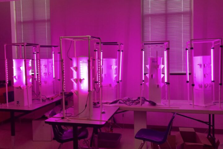 Aeroponics lab at Charleston Southern University