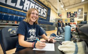 Jessica Kolp at the basketball field